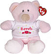 8314102 - New Baby "Lovely As A Rose" Personalized ©Ty Inc. "Baby Pink" Teddy Bear